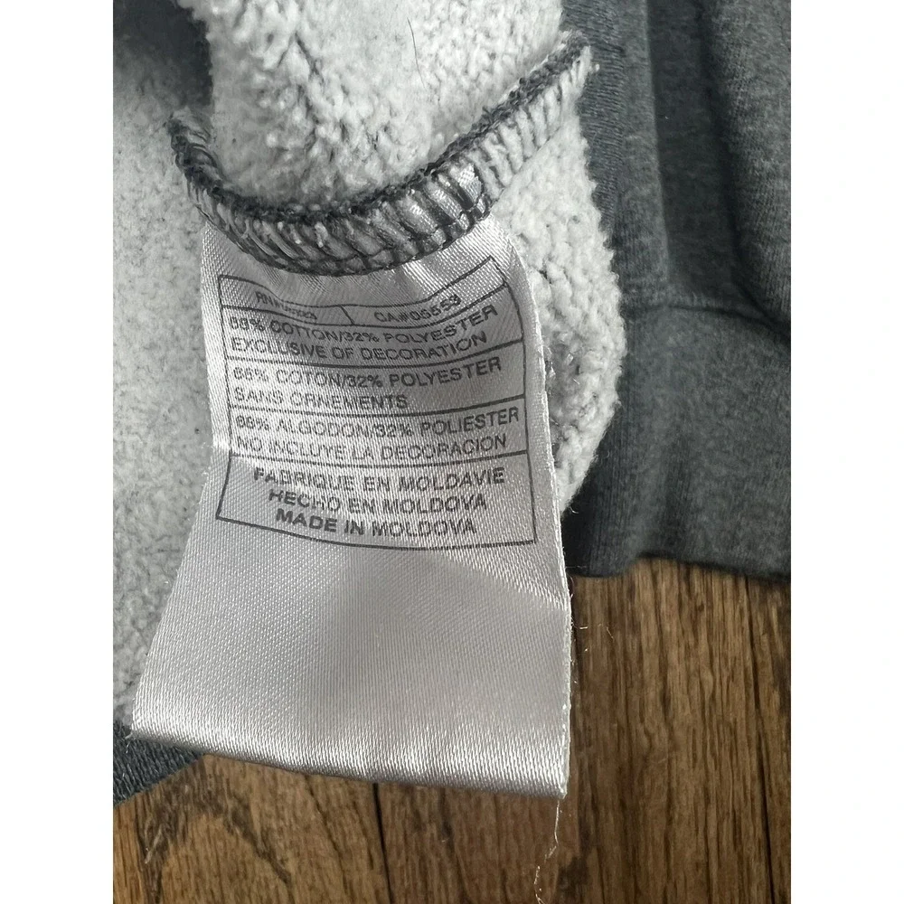 Vintage‎ Nike Y2K Crewneck Sweatshirt Mini Swoosh Logo Gray Men's Sz Large